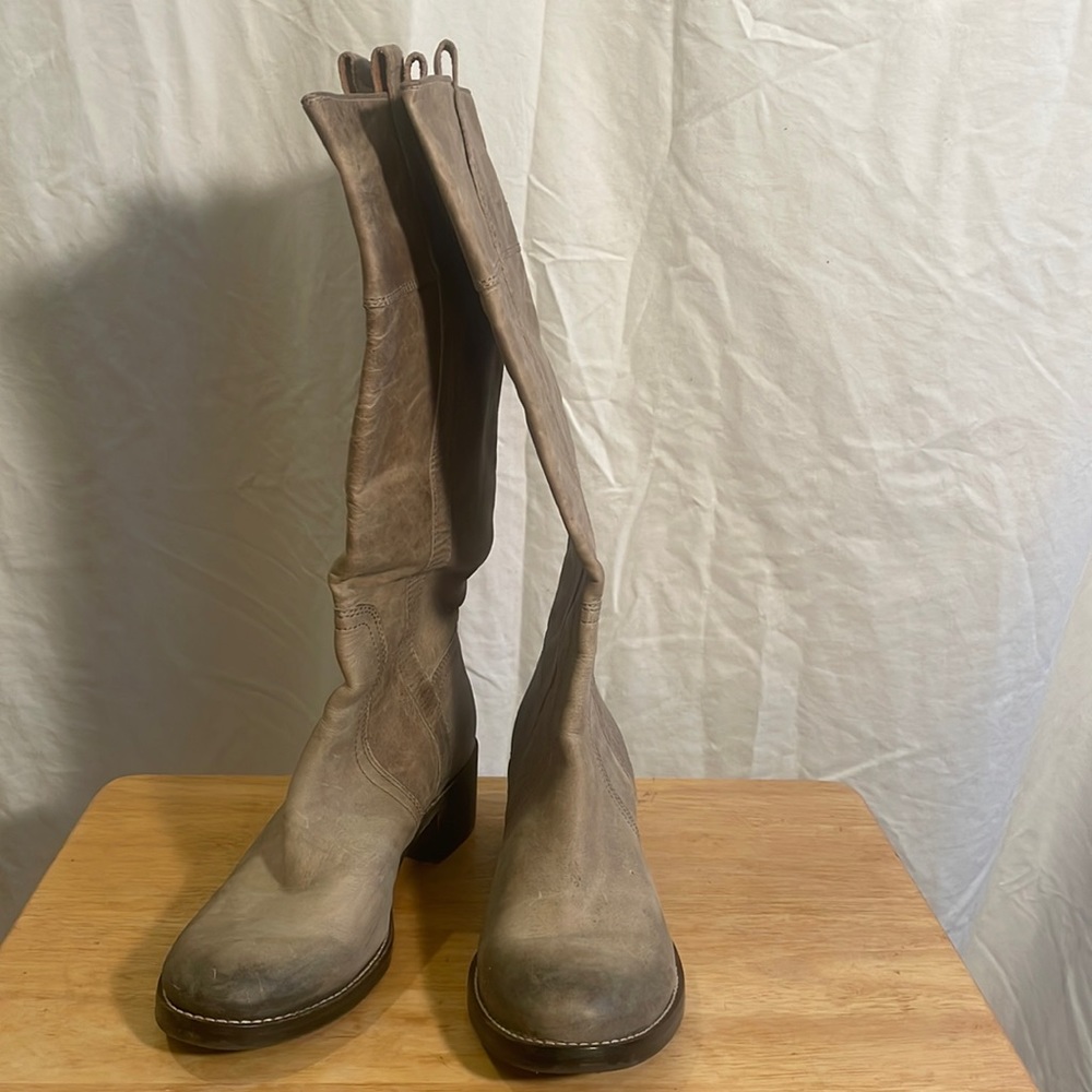 Lucky brand boots hibiscus  worn once